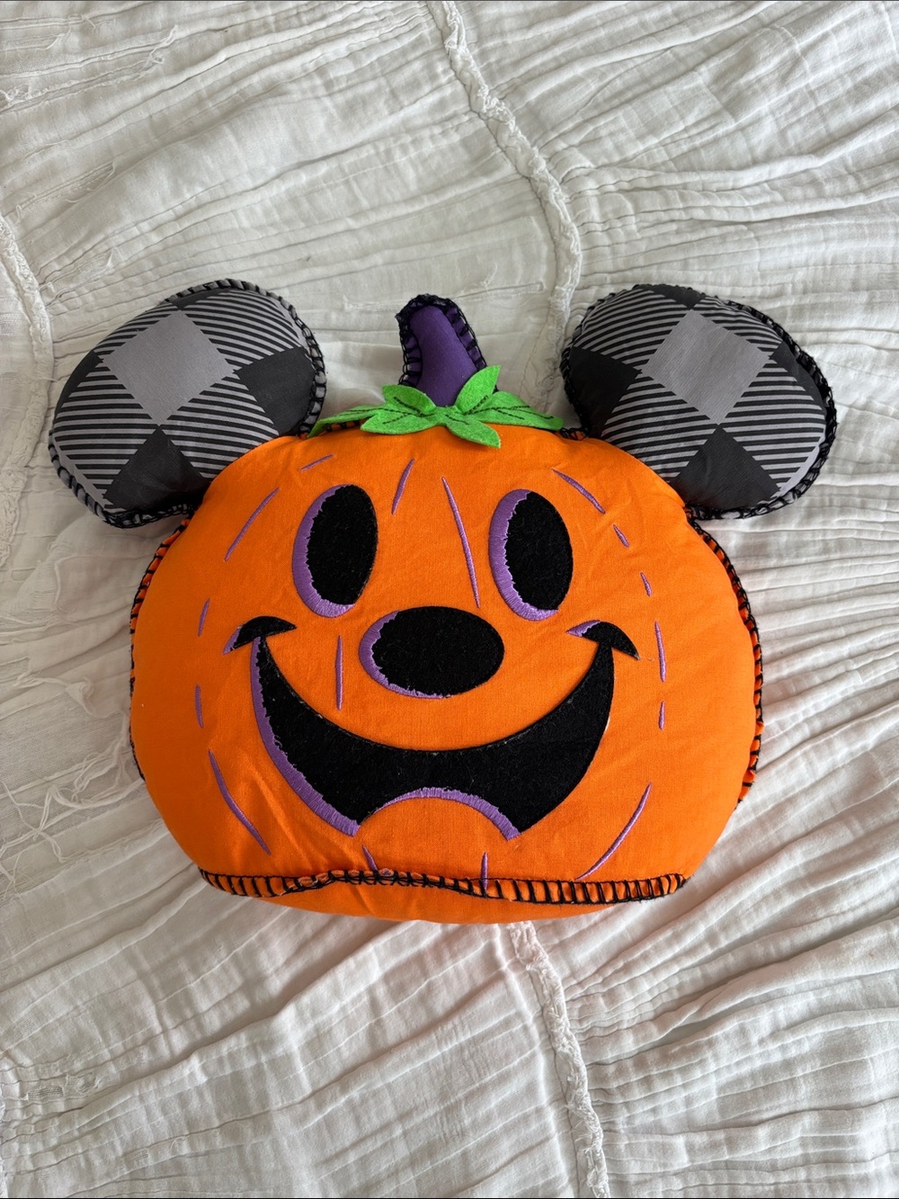 Mickey Pumpkin Pillow